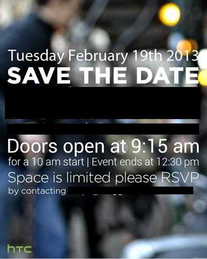 HTC event press invite