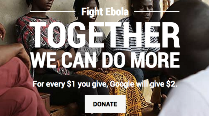 Google Ebola Donation