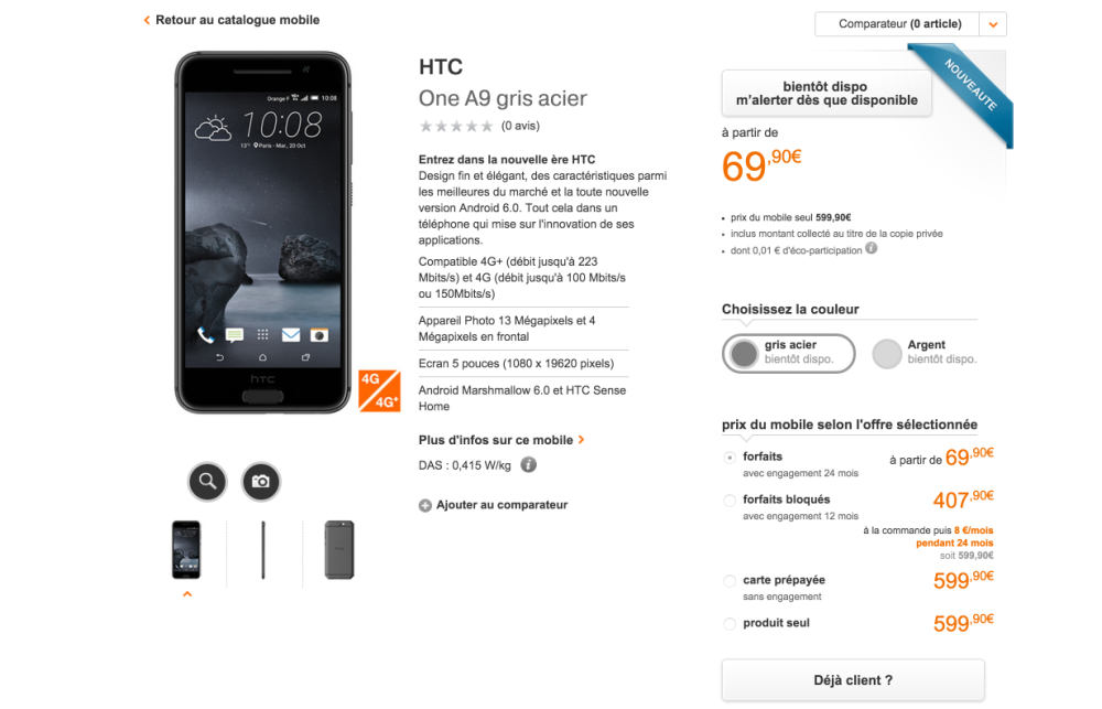 HTC one A9 Gris - 4G-4G+- écran HD 5 pouces - téléphone Android 2015-10-14 18-03-55