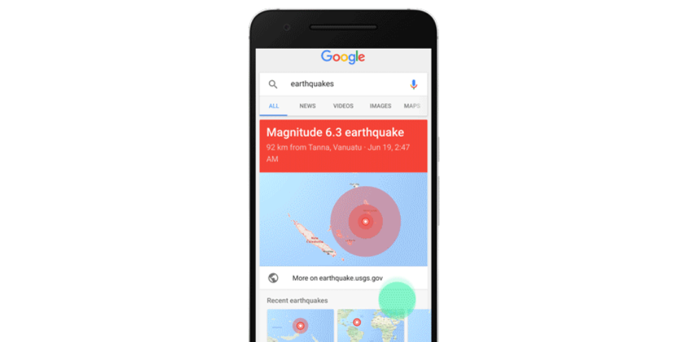 google-search-earthquake