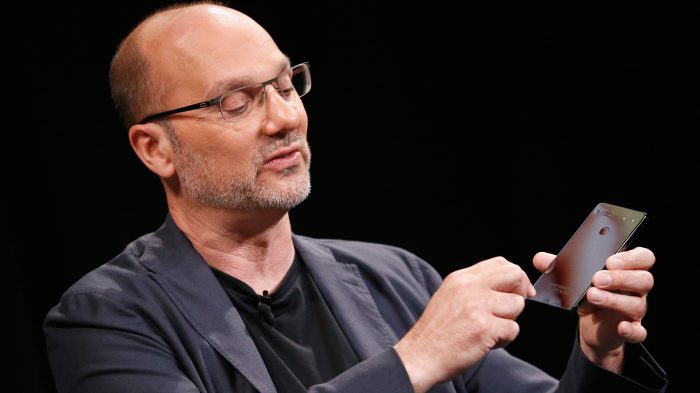 Andy Rubin and the Essential PH-1 onstage at Wired Business Conference 2017
