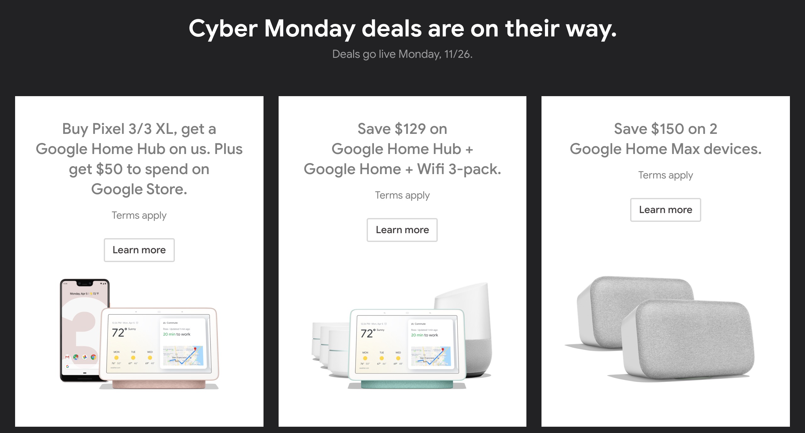 Google Store Cyber Monday