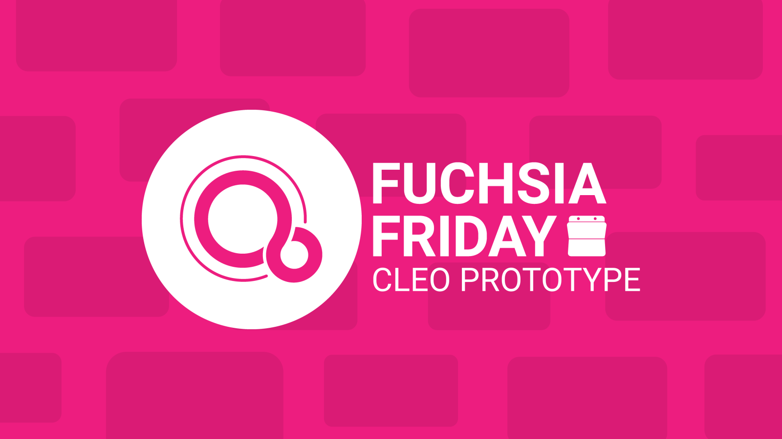 Fuchsia Friday Cleo Prototype Smart Clock