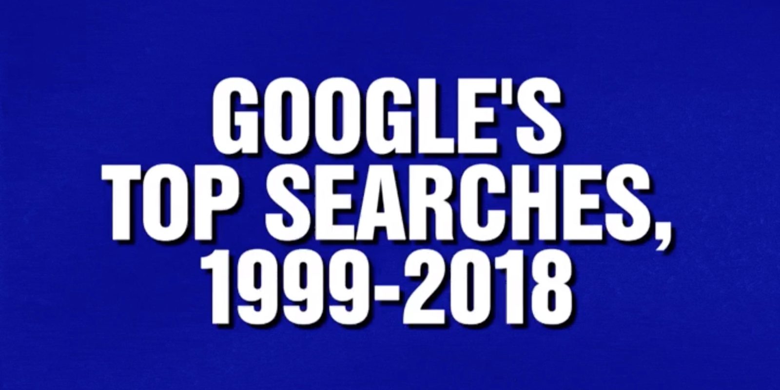 Google Jeopardy! category