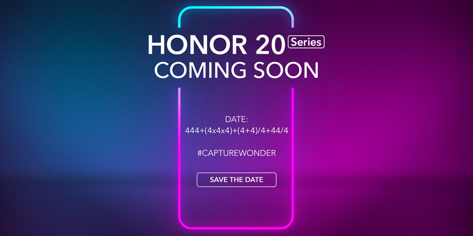 Honor 20 launch event invite