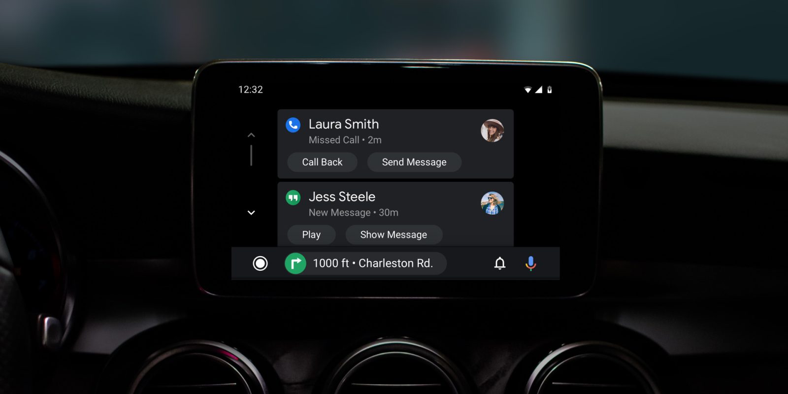 android auto redesign notification center