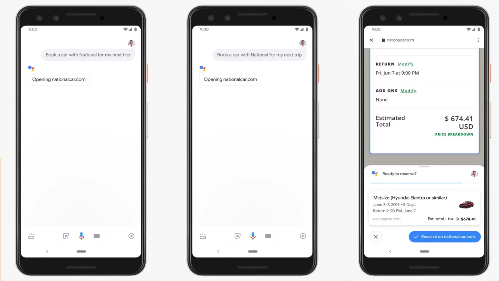 Google Assistant Duplex Chrome for Android demo