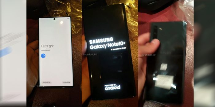 Galaxy Note 10+ hands-on leaks
