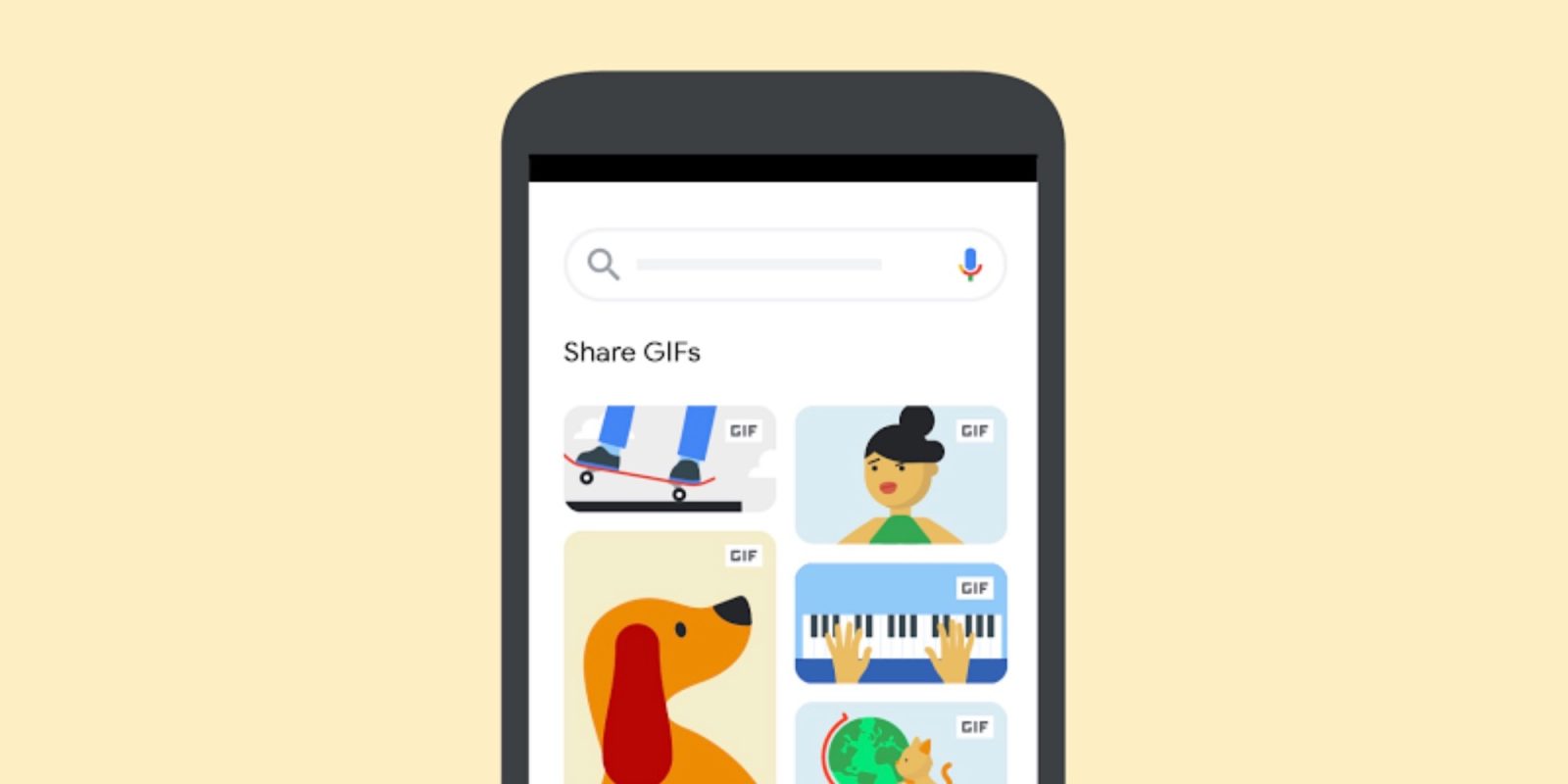 Google Images shareable GIFs
