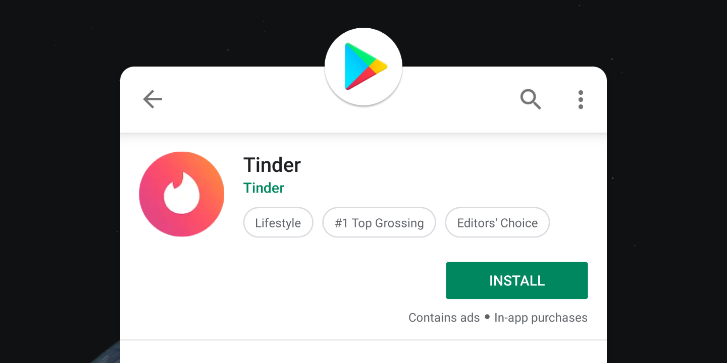 Google Play Tinder payment