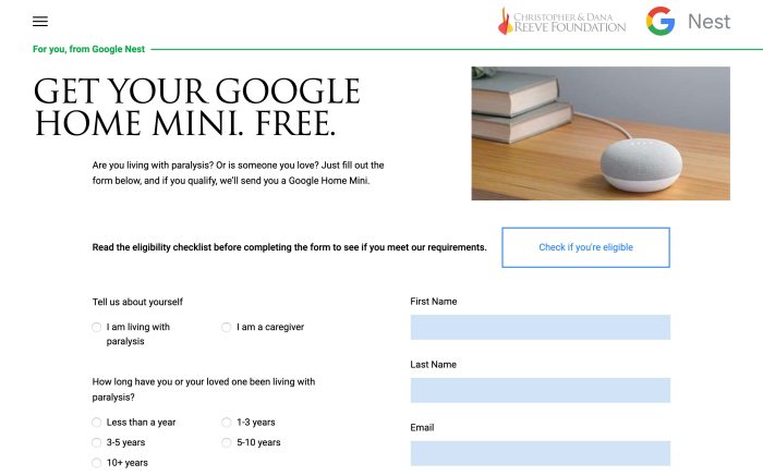Google donating Home Mini