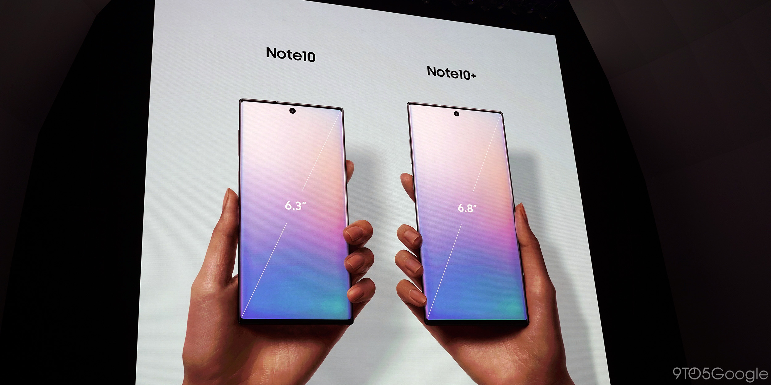 galaxy note 10 screen sizes