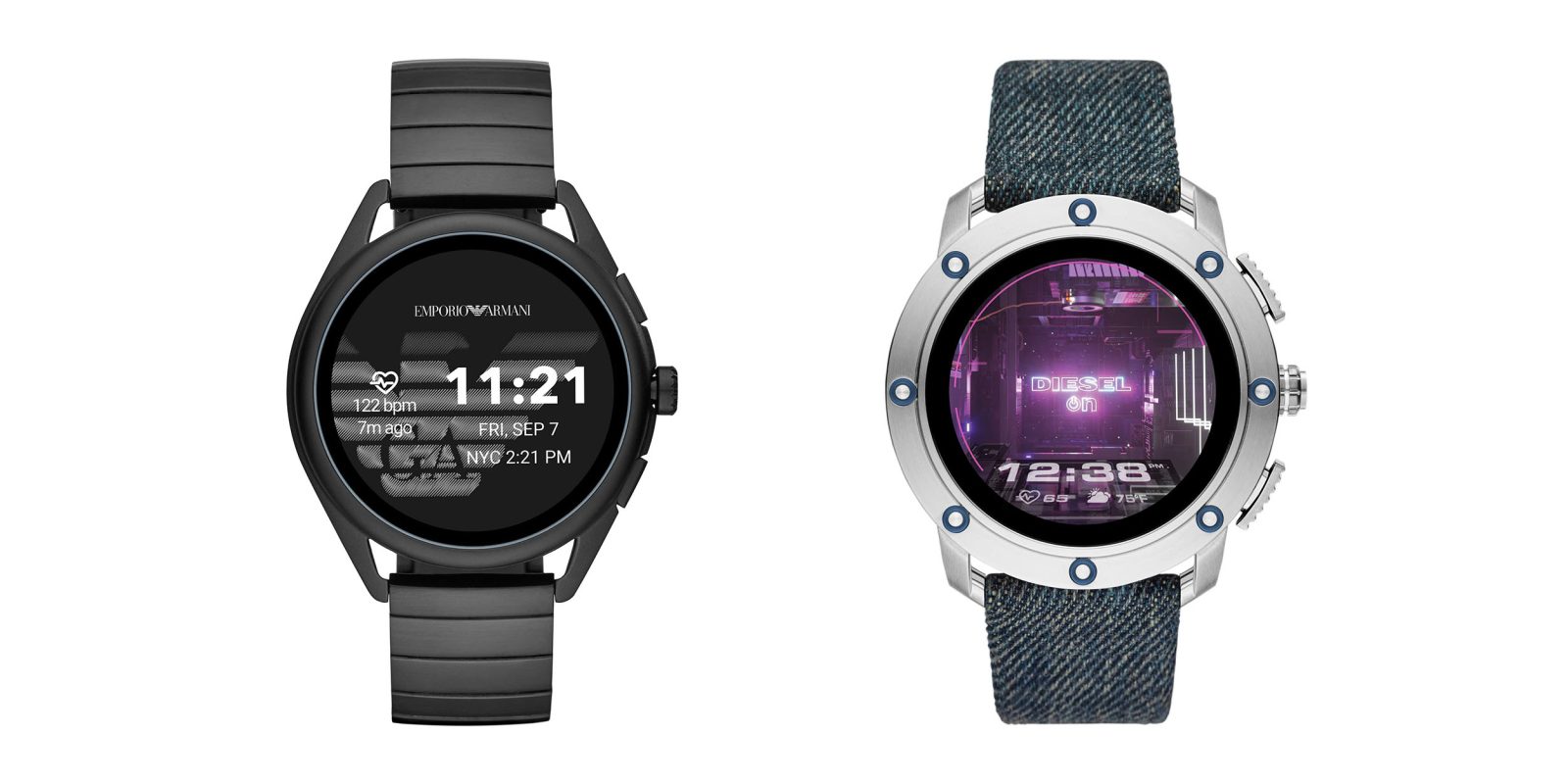 diesel armani wear os 1gb ram smartwatches