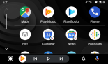 android auto persistent weather icon