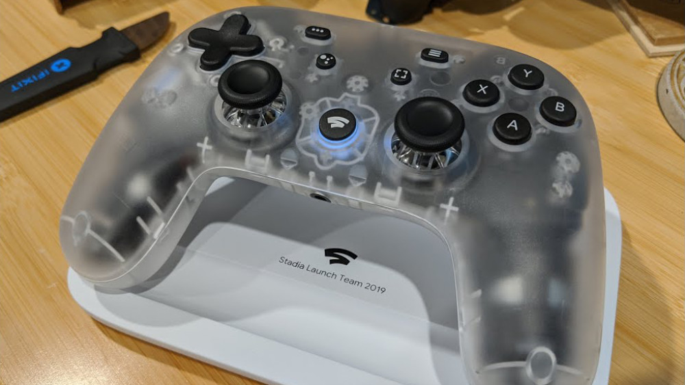 Clear Stadia Controller