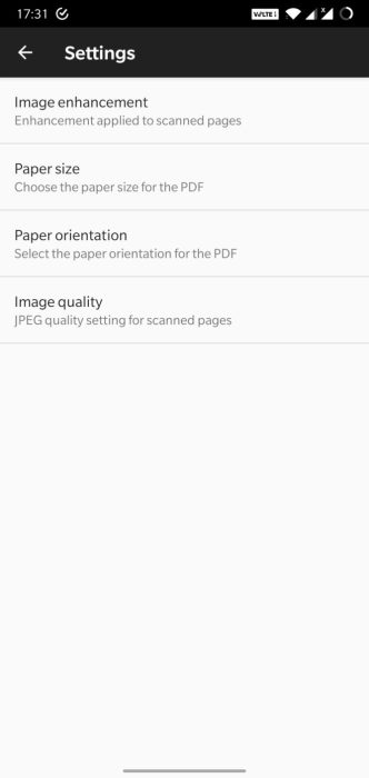 Google Drive document scanner