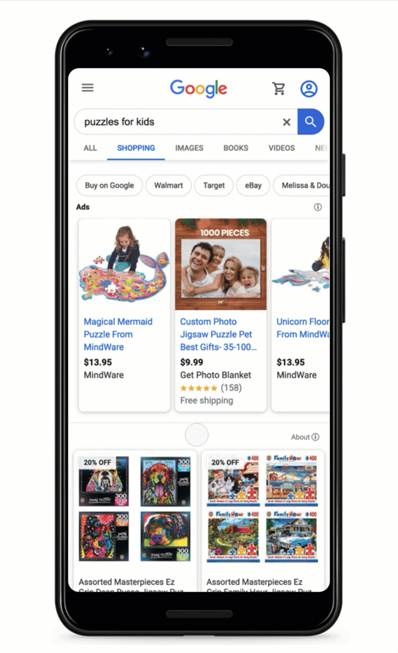 google shopping free listings merchants