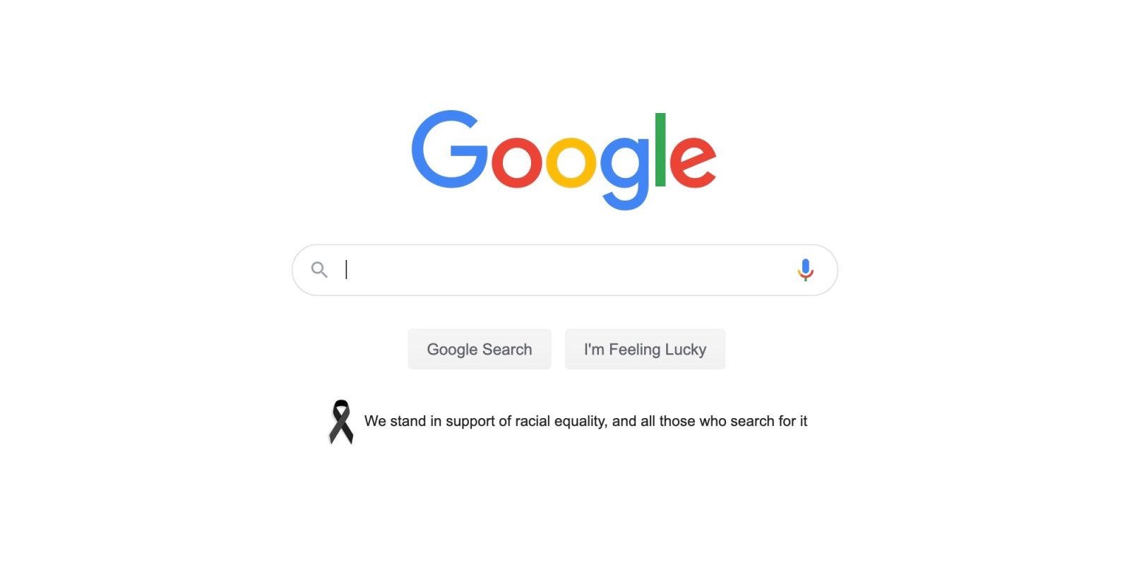 Google racial equality support