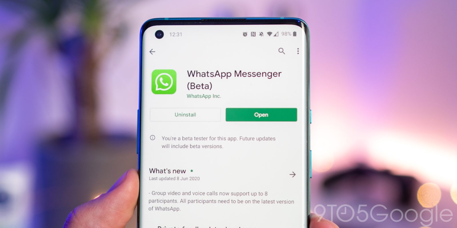 Whatsapp messenger beta - web calls