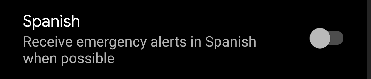 android 11 beta emergency alerts spanish