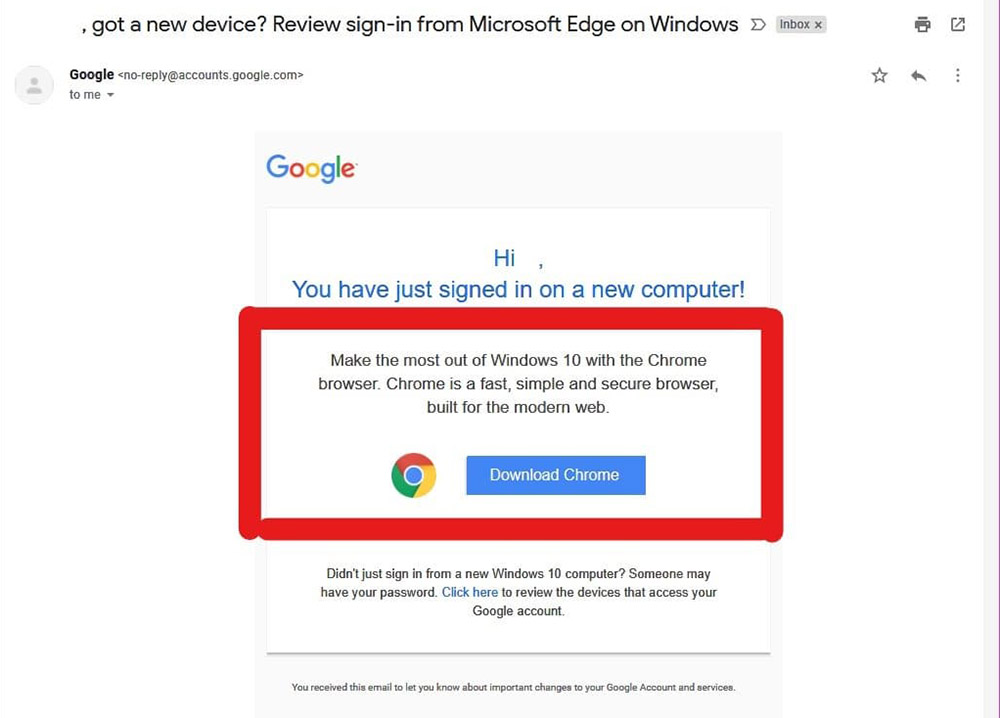 gmail microsoft edge sign-in alert message