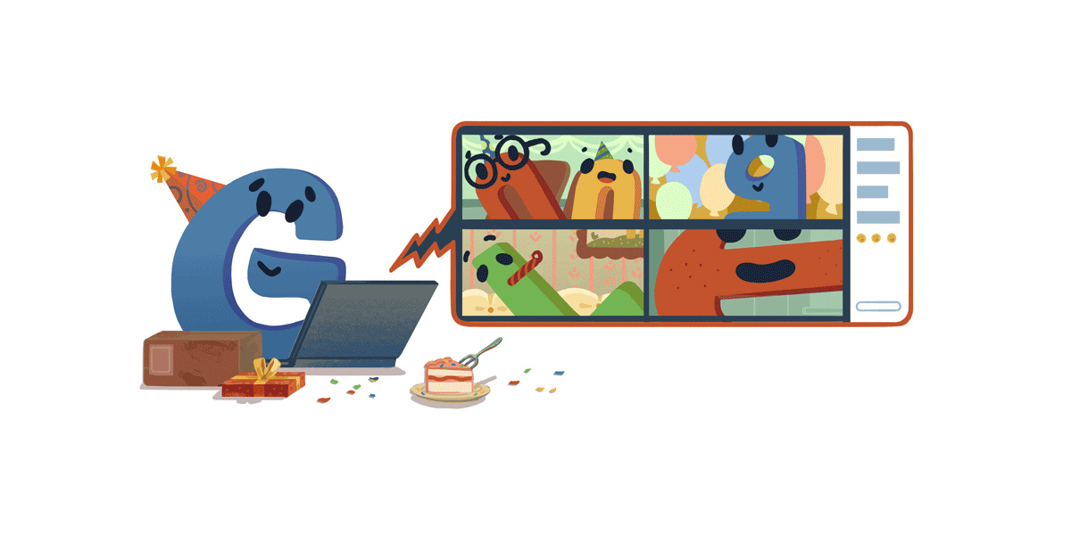 google 22nd birthday doodle