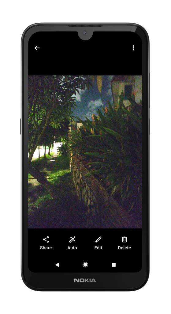 Nokia 1.3 with Google Camera Go Night Mode