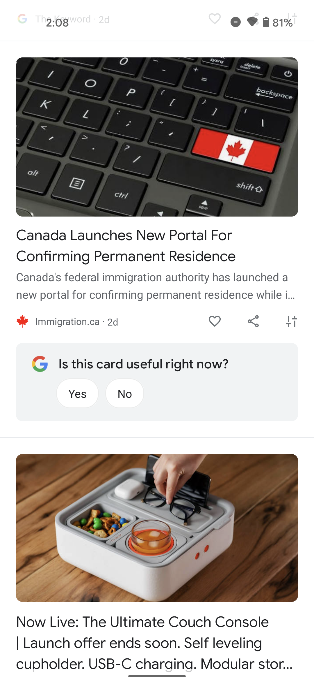 cardless discover feed