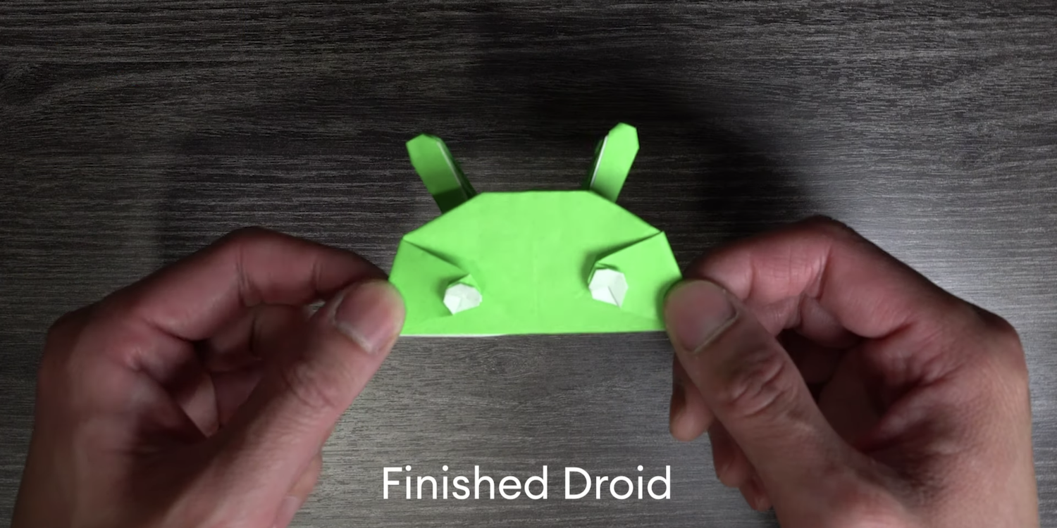 Android origami mascot