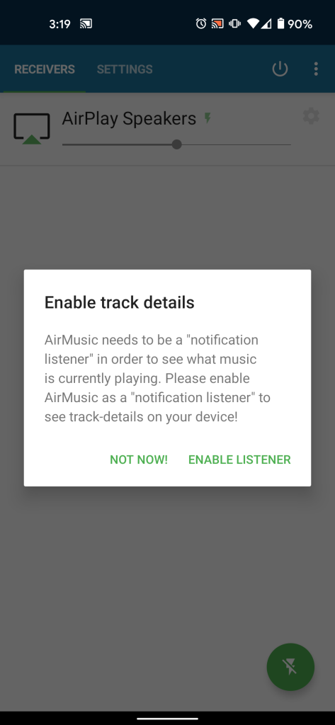 AirPlay for Android via AirMusic