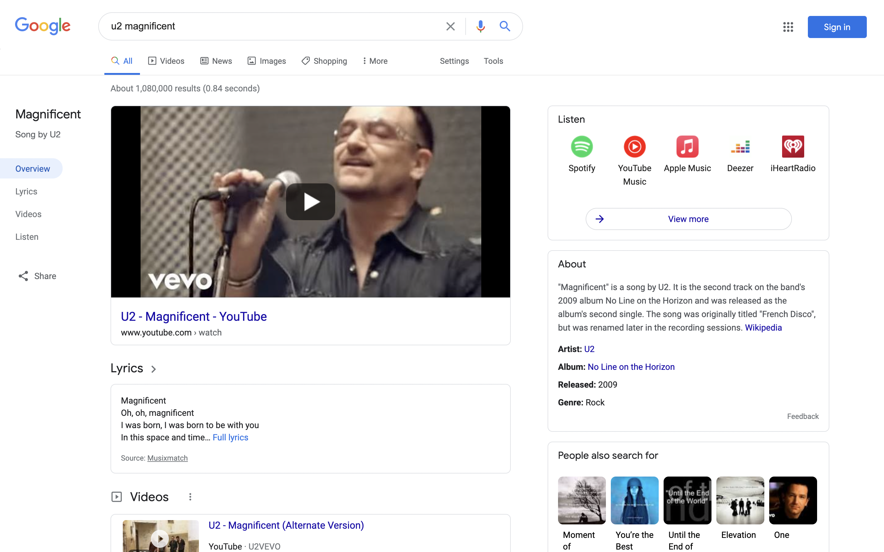 Google Search redesign music