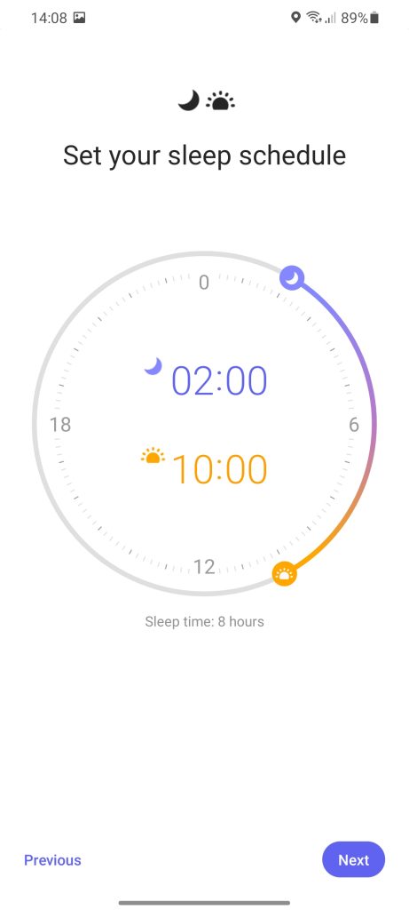 samsung clock bedtime mode
