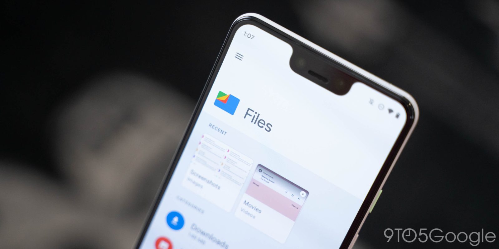 Files by Google Material NEXT mockup