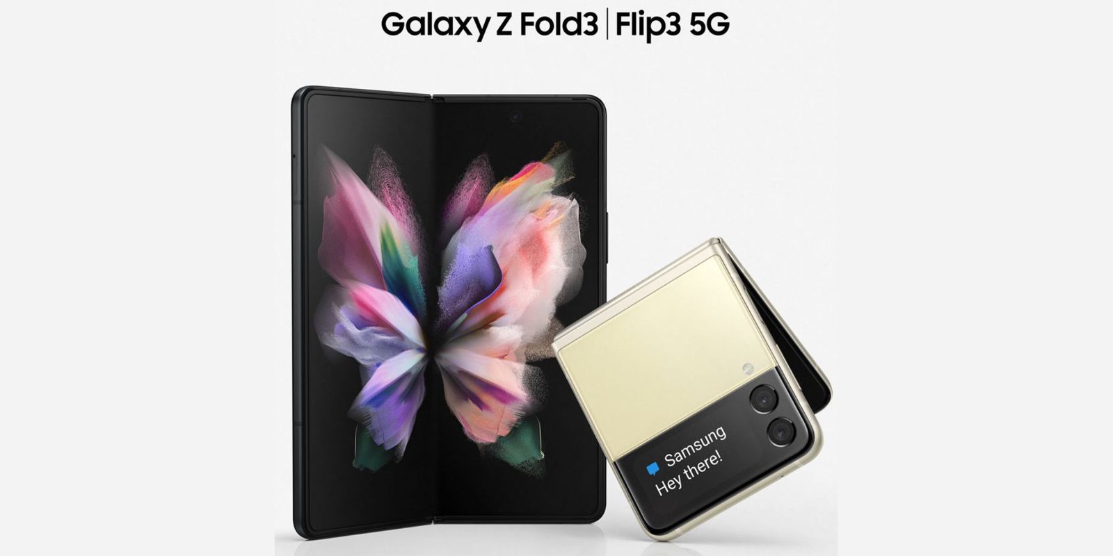 Galaxy Z Flip 3 and Z Fold 3 renders