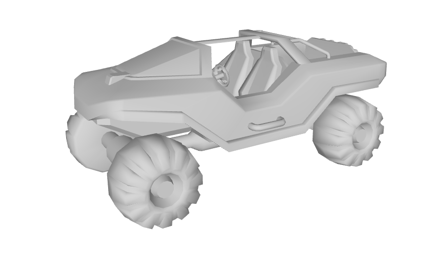 Halo's Warthog vehicle 3D model in Waze