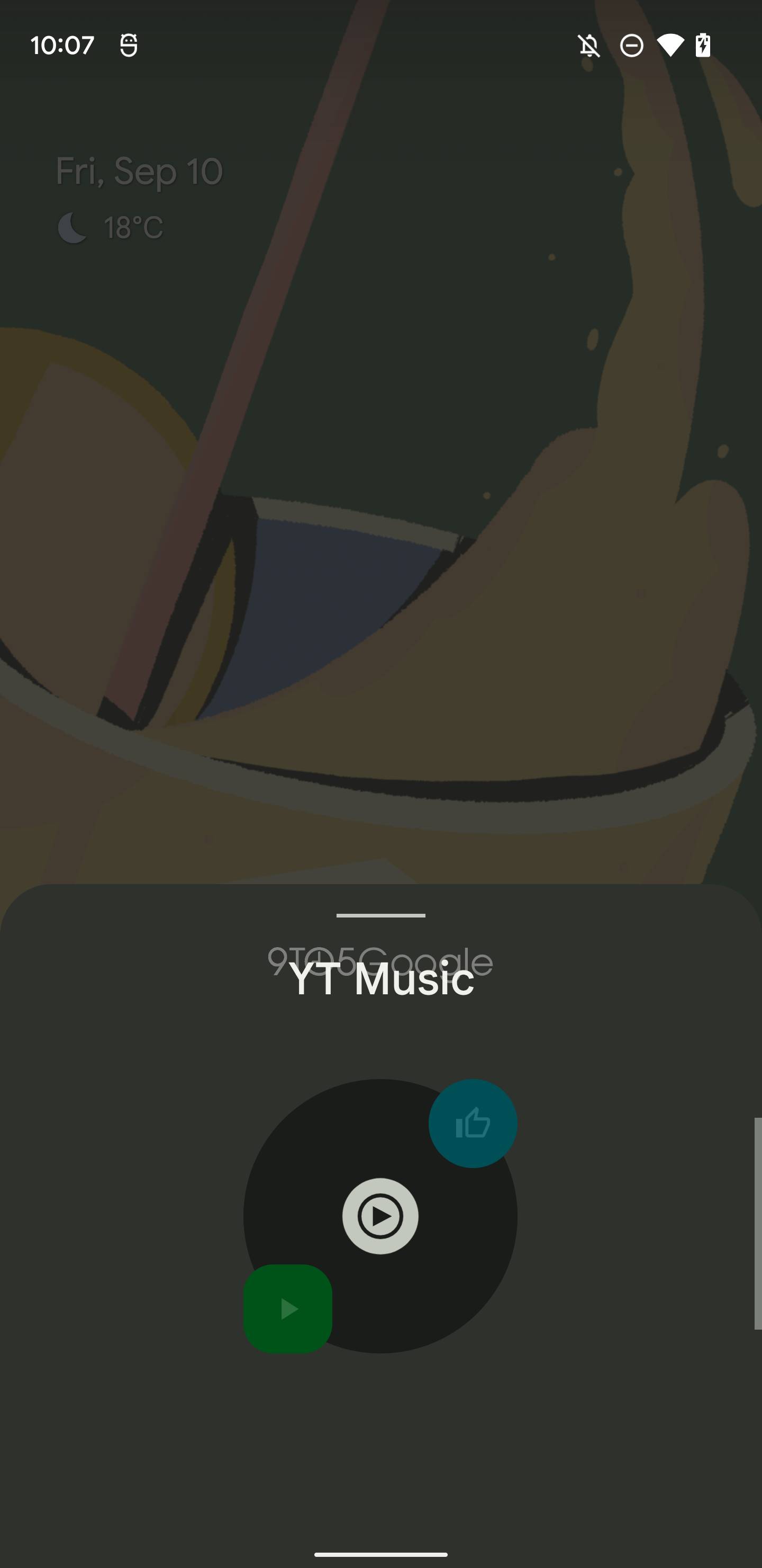 YouTube Music Material You widget