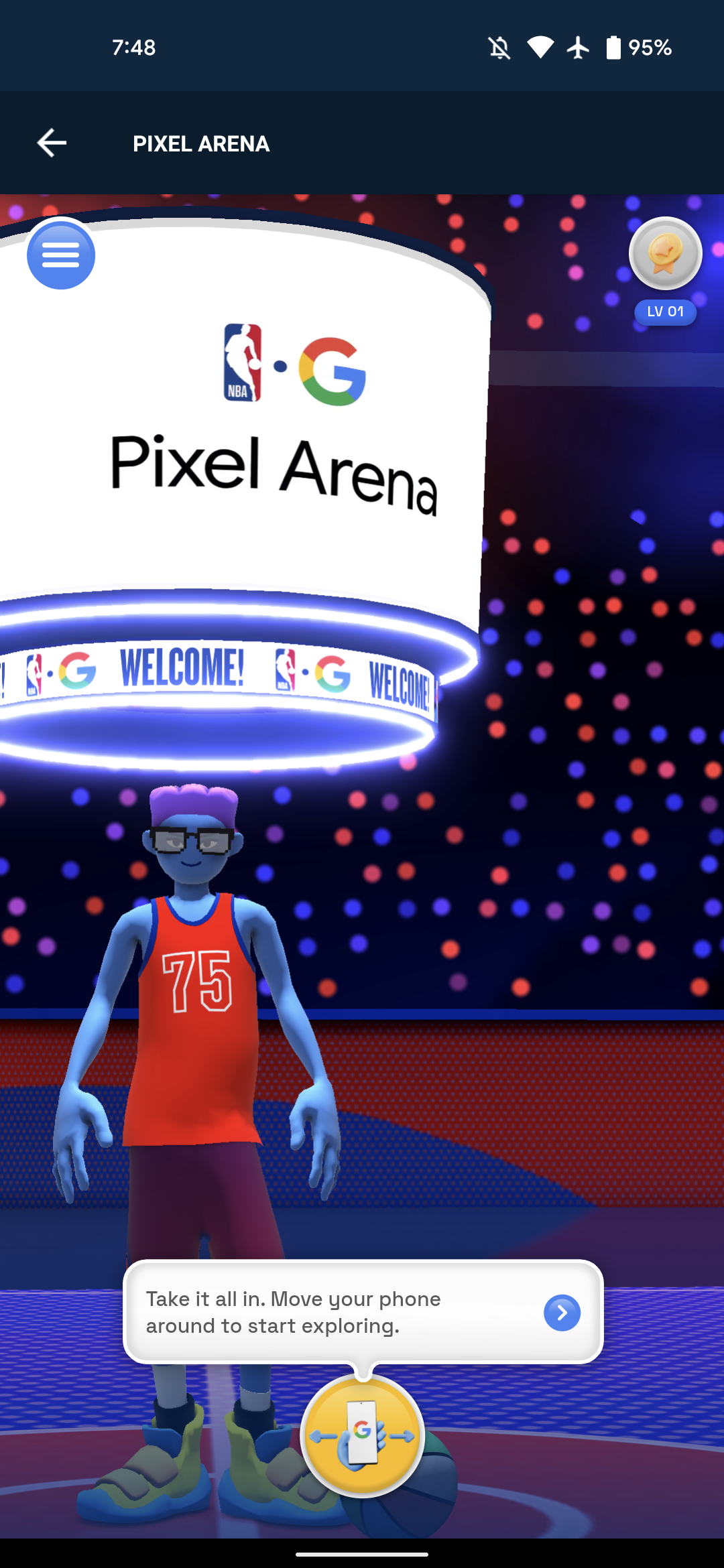 Google NBA Pixel Arena