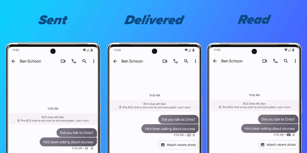 google messages read delivered icons