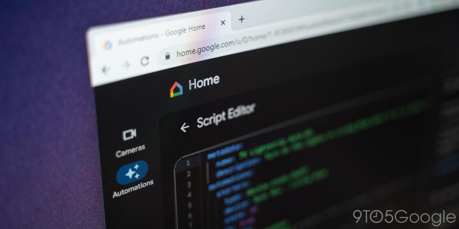 google home script editor
