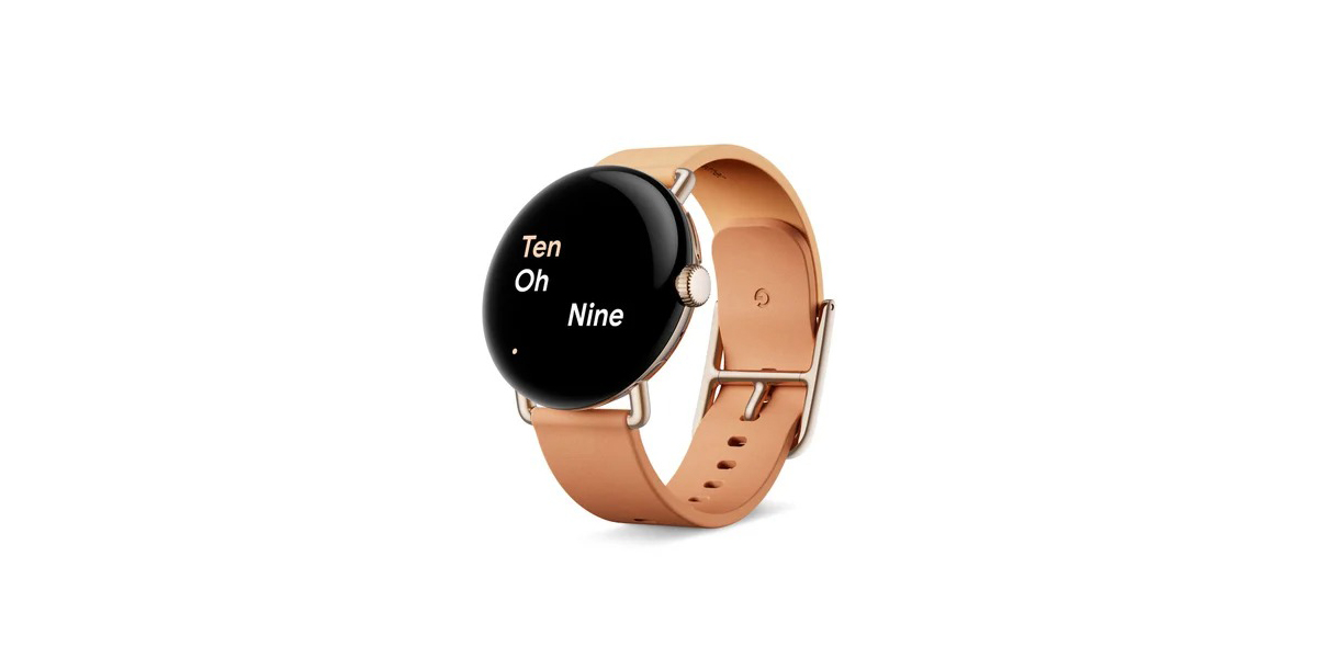 google pixel watch brown leather band